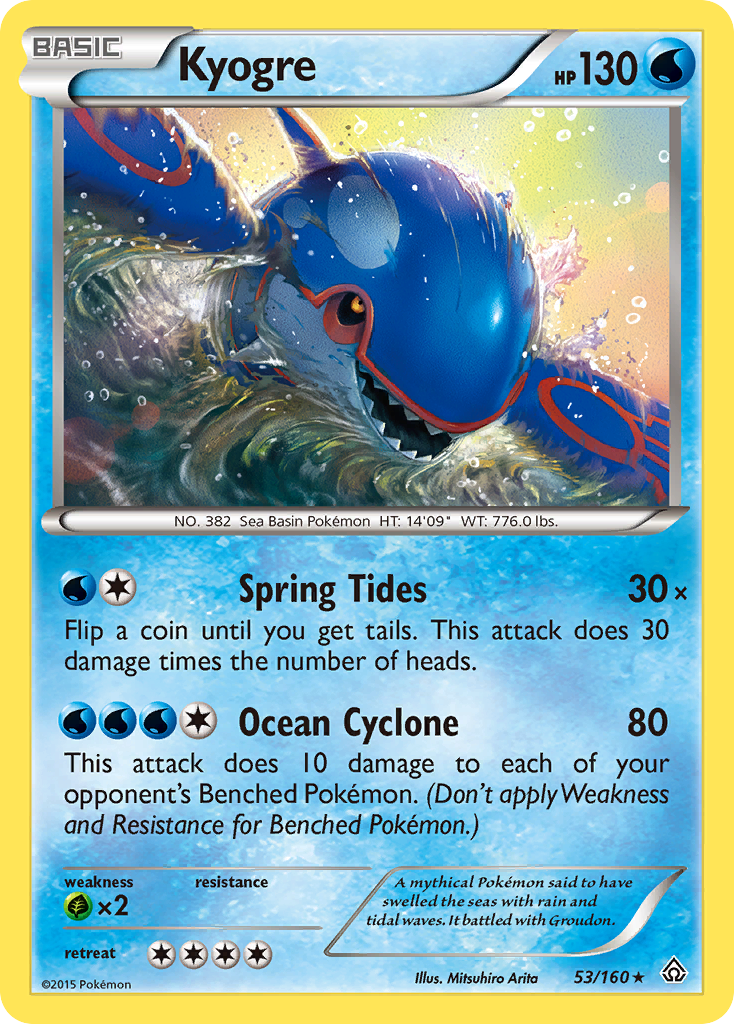 Kyogre (53/160) [XY: Primal Clash] | RetroPlay Games