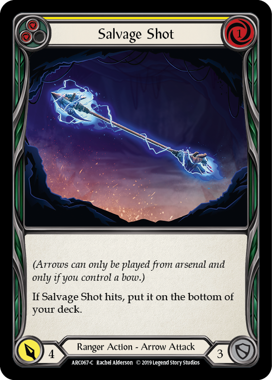 Salvage Shot (Yellow) [ARC067-C] (Arcane Rising)  1st Edition Rainbow Foil | RetroPlay Games