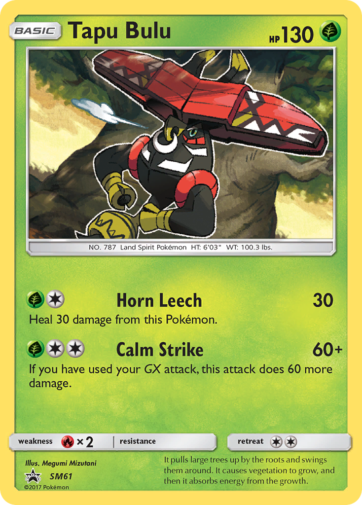 Tapu Bulu (SM61) [Sun & Moon: Black Star Promos] | RetroPlay Games