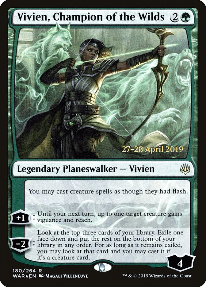 Vivien, Champion of the Wilds  [War of the Spark Prerelease Promos] | RetroPlay Games