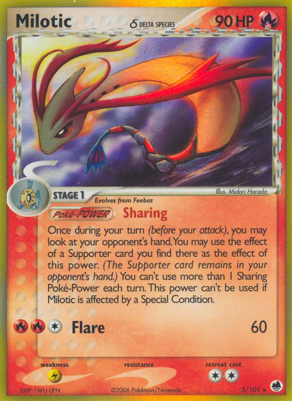 Milotic (5/101) (Delta Species) [EX: Dragon Frontiers] | RetroPlay Games