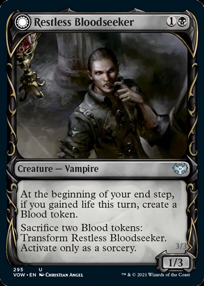 Restless Bloodseeker // Bloodsoaked Reveler (Showcase Fang Frame) [Innistrad: Crimson Vow] | RetroPlay Games