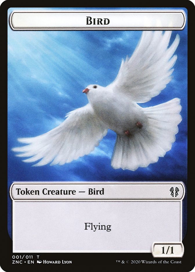 Bird // Kor Ally Double-sided Token [Zendikar Rising Commander Tokens] | RetroPlay Games