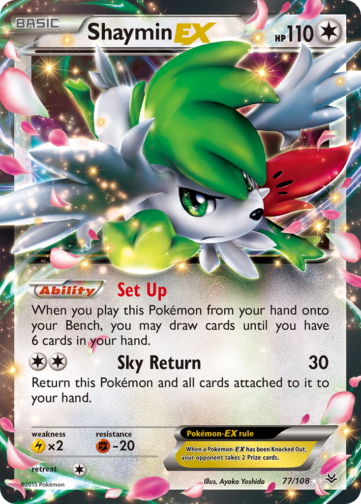 Shaymin EX (77/108) [XY: Roaring Skies] | RetroPlay Games