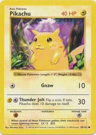 Pikachu (58/102) [Base Set Shadowless Unlimited] | RetroPlay Games