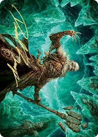 Draugr Necromancer Art Card (Gold-Stamped Signature) [Kaldheim: Art Series] | RetroPlay Games