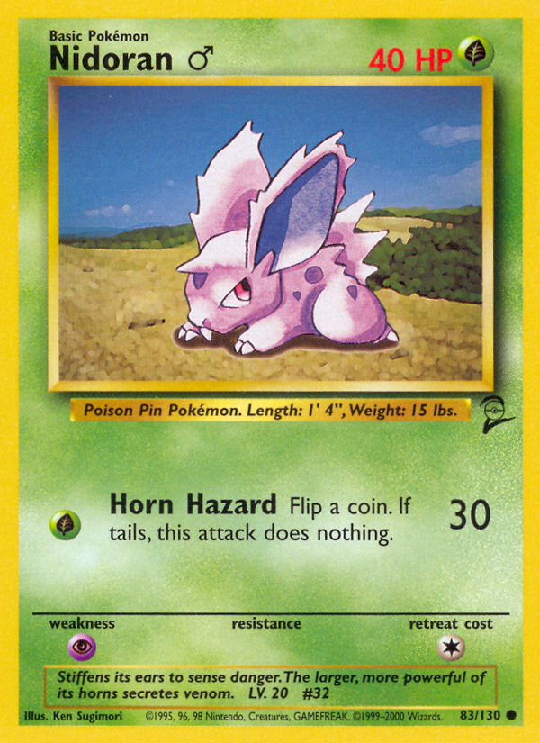 Nidoran (83/130) (Male) [Base Set 2] | RetroPlay Games