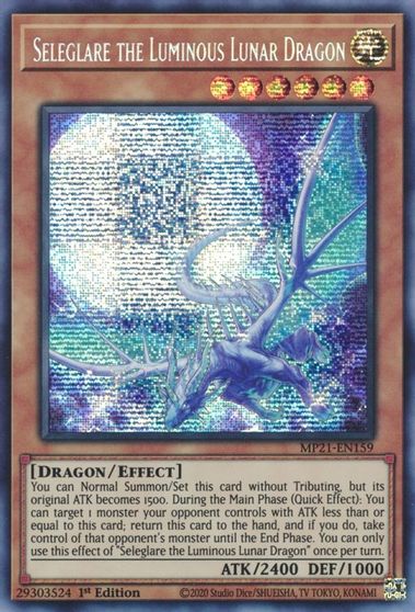 Seleglare the Luminous Lunar Dragon [MP21-EN159] Prismatic Secret Rare | RetroPlay Games