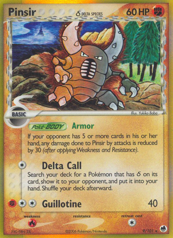 Pinsir (9/101) (Delta Species) [EX: Dragon Frontiers] | RetroPlay Games