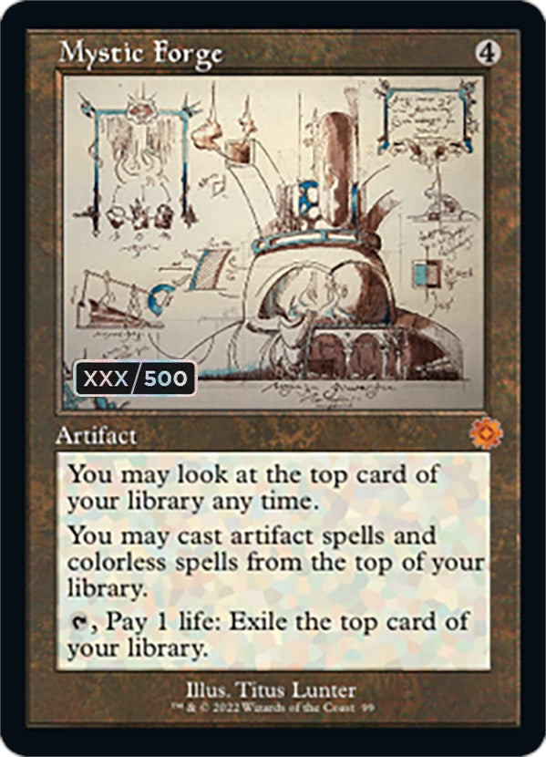 Mystic Forge (Retro Schematic) (Serial Numbered) [The Brothers' War Retro Artifacts] | RetroPlay Games
