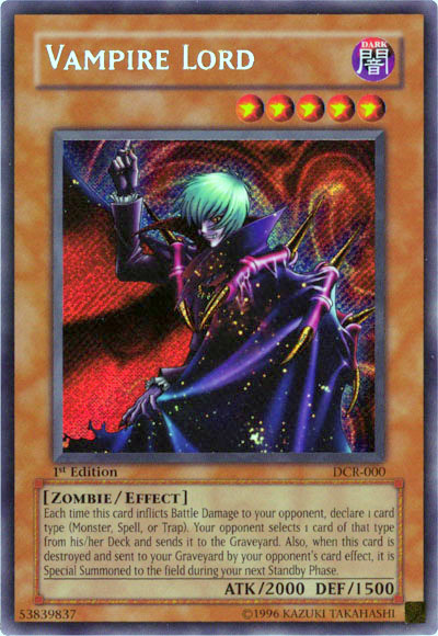 Vampire Lord [DCR-000] Secret Rare | RetroPlay Games