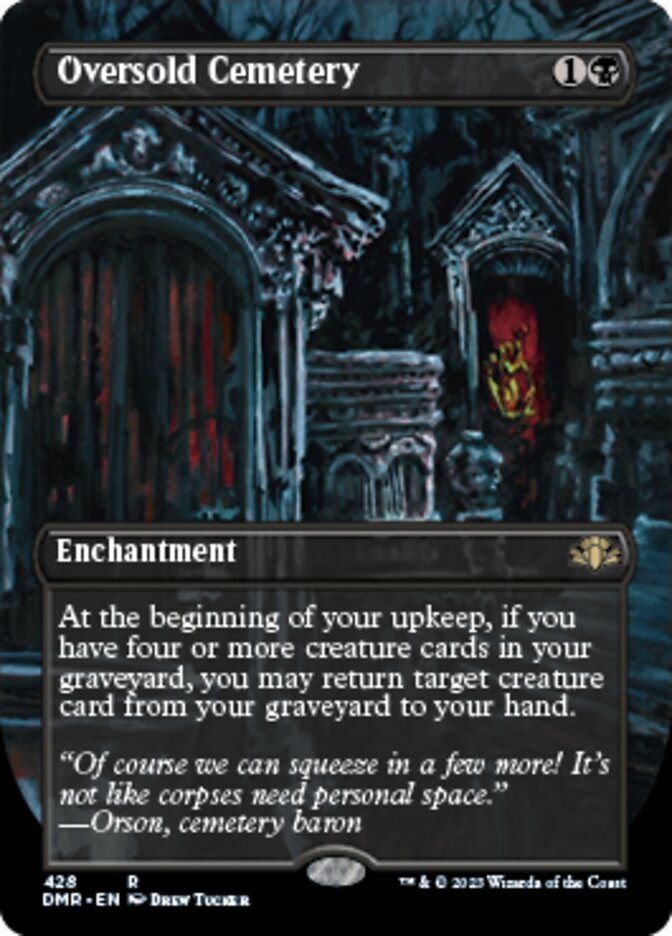 Oversold Cemetery (Borderless Alternate Art) [Dominaria Remastered] | RetroPlay Games