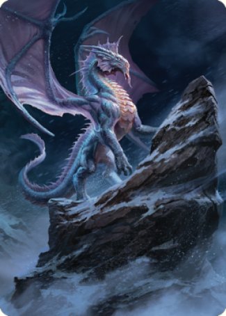 Ancient Silver Dragon Art Card (06) [Commander Legends: Battle for Baldur's Gate Art Series] | RetroPlay Games