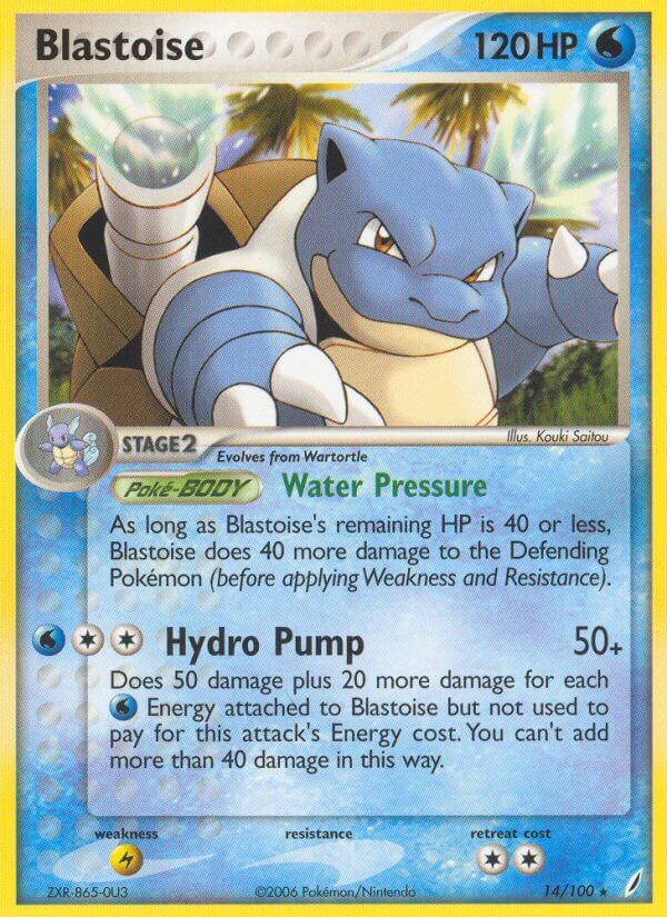 Blastoise (14/100) (Theme Deck Exclusive) [EX: Crystal Guardians] | RetroPlay Games