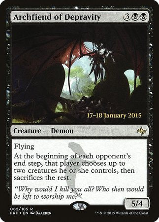 Archfiend of Depravity [Fate Reforged Promos] | RetroPlay Games