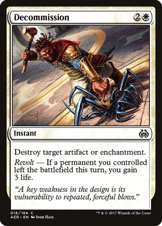 Decommission [Aether Revolt] | RetroPlay Games