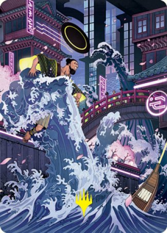 Invoke Despair Art Card (Gold-Stamped Signature) [Kamigawa: Neon Dynasty Art Series] | RetroPlay Games