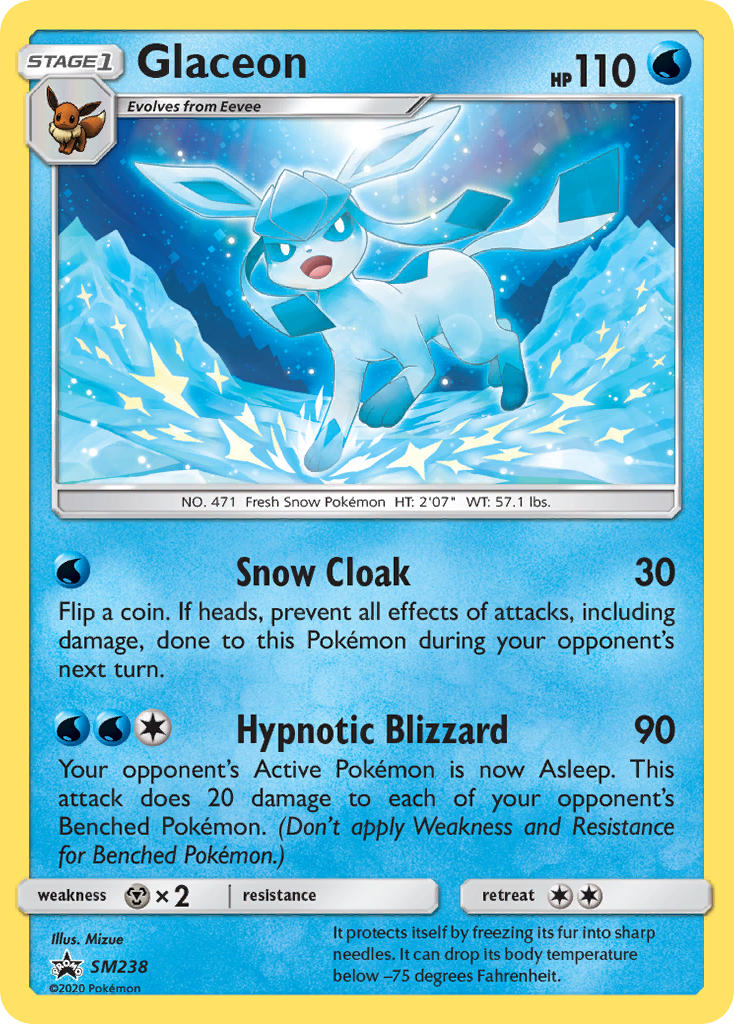 Glaceon (SM238) [Sun & Moon: Black Star Promos] | RetroPlay Games