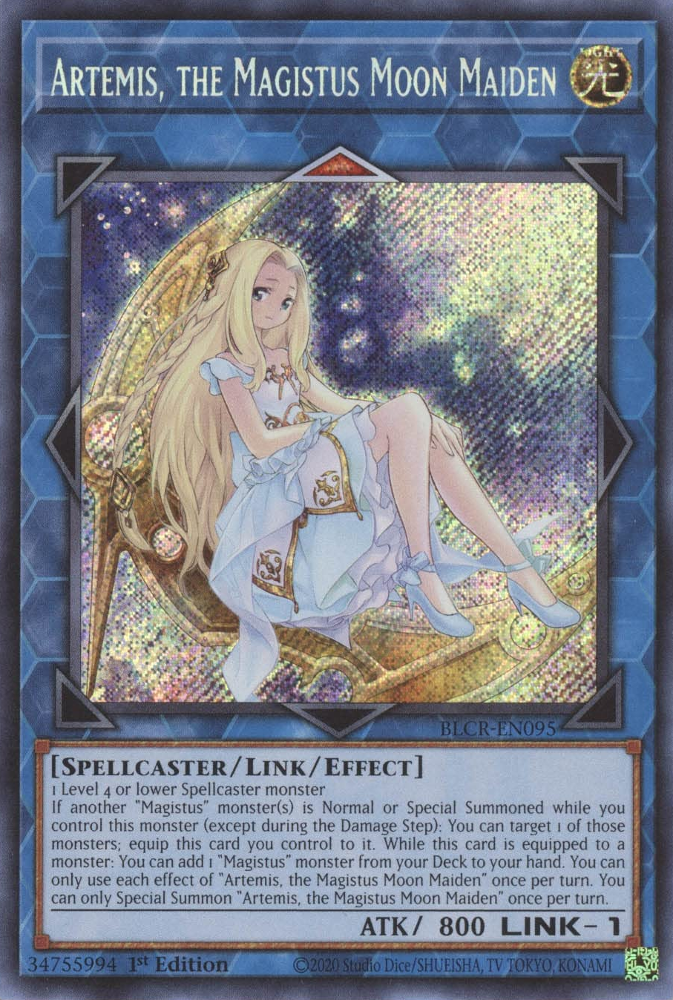 Artemis, the Magistus Moon Maiden [BLCR-EN095] Secret Rare | RetroPlay Games