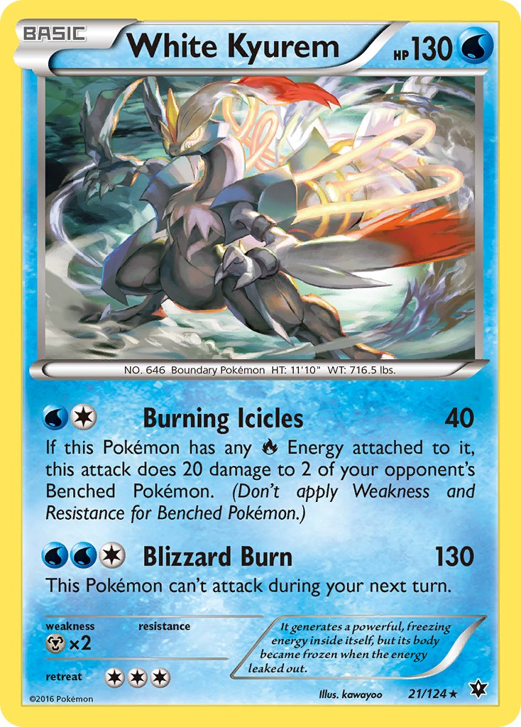 White Kyurem (21/124) (Theme Deck Exclusive) [XY: Fates Collide] | RetroPlay Games