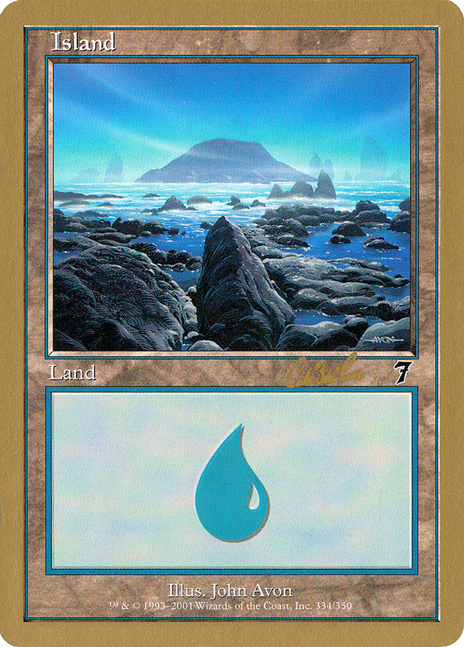 Island (cr334) (Carlos Romao) [World Championship Decks 2002] | RetroPlay Games