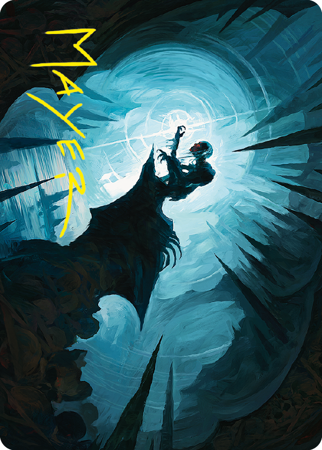 Gollum, Patient Plotter Art Card (Gold-Stamped Signature) [The Lord of the Rings: Tales of Middle-earth Art Series] | RetroPlay Games