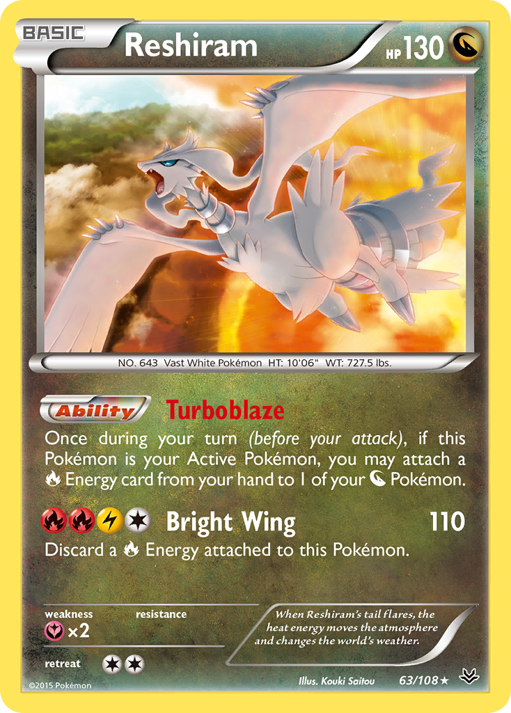 Reshiram (63/108) [XY: Roaring Skies] | RetroPlay Games