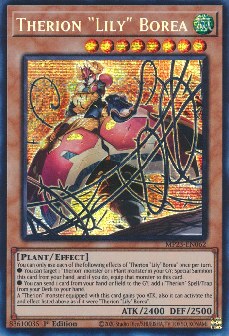 Therion "Lily" Borea [MP23-EN062] Prismatic Secret Rare | RetroPlay Games