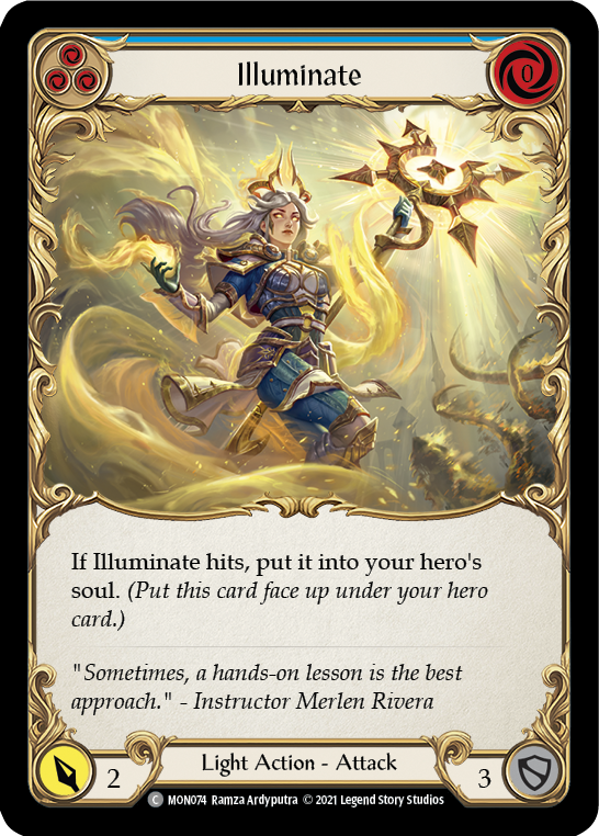 Illuminate (Blue) [MON074-RF] (Monarch)  1st Edition Rainbow Foil | RetroPlay Games