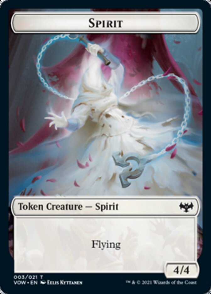 Blood // Spirit (003) Double-sided Token [Innistrad: Crimson Vow Tokens] | RetroPlay Games