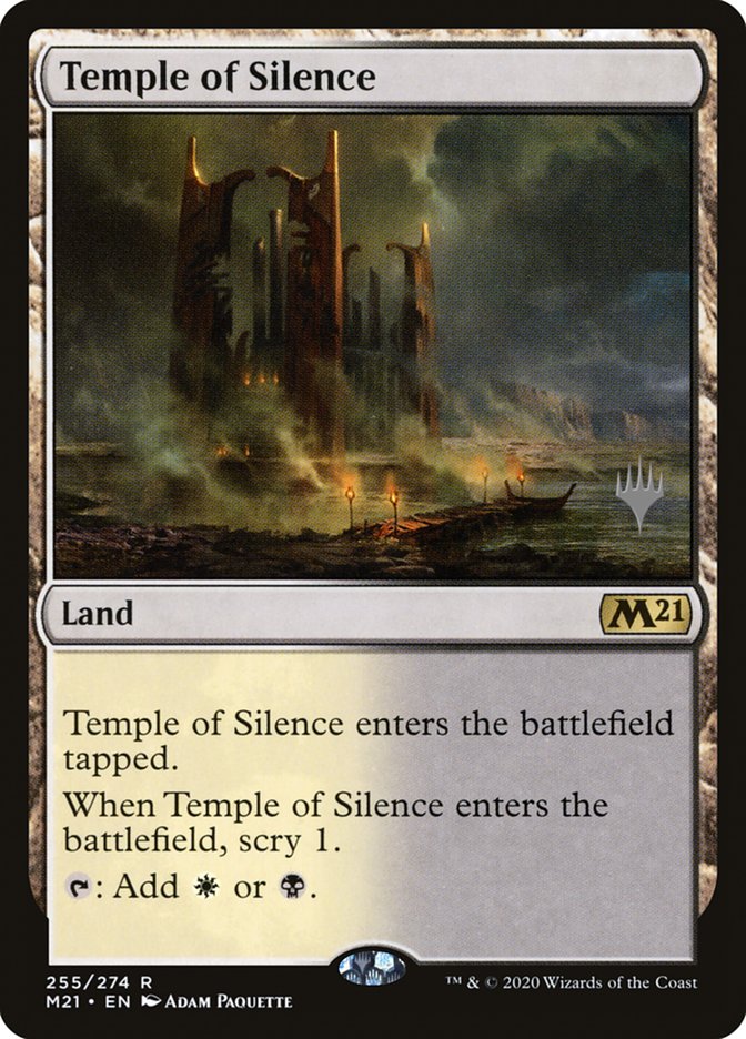 Temple of Silence (Promo Pack) [Core Set 2021 Promos] | RetroPlay Games