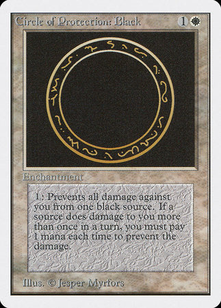 Circle of Protection: Black [Unlimited Edition] | RetroPlay Games
