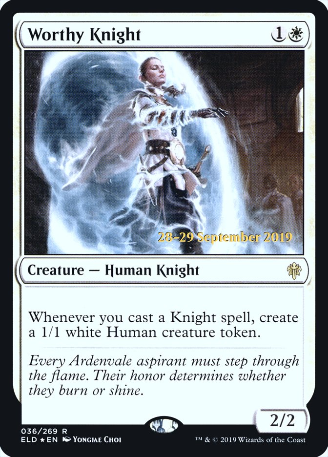 Worthy Knight  [Throne of Eldraine Prerelease Promos] | RetroPlay Games