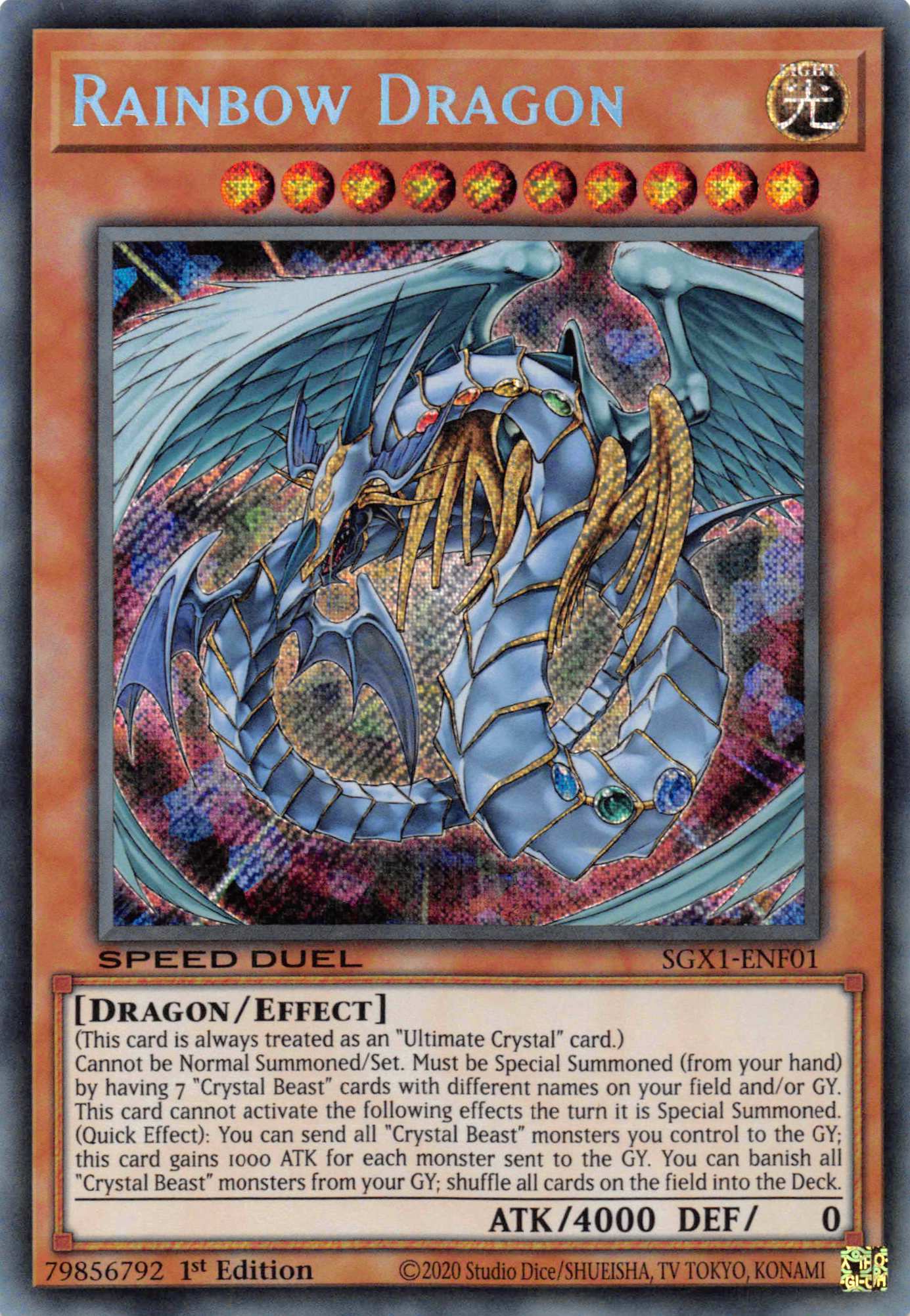 Rainbow Dragon [SGX1-ENF01] Secret Rare | RetroPlay Games