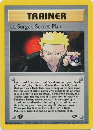 Lt. Surge's Secret Plan (107/132) [Gym Challenge 1st Edition] | RetroPlay Games