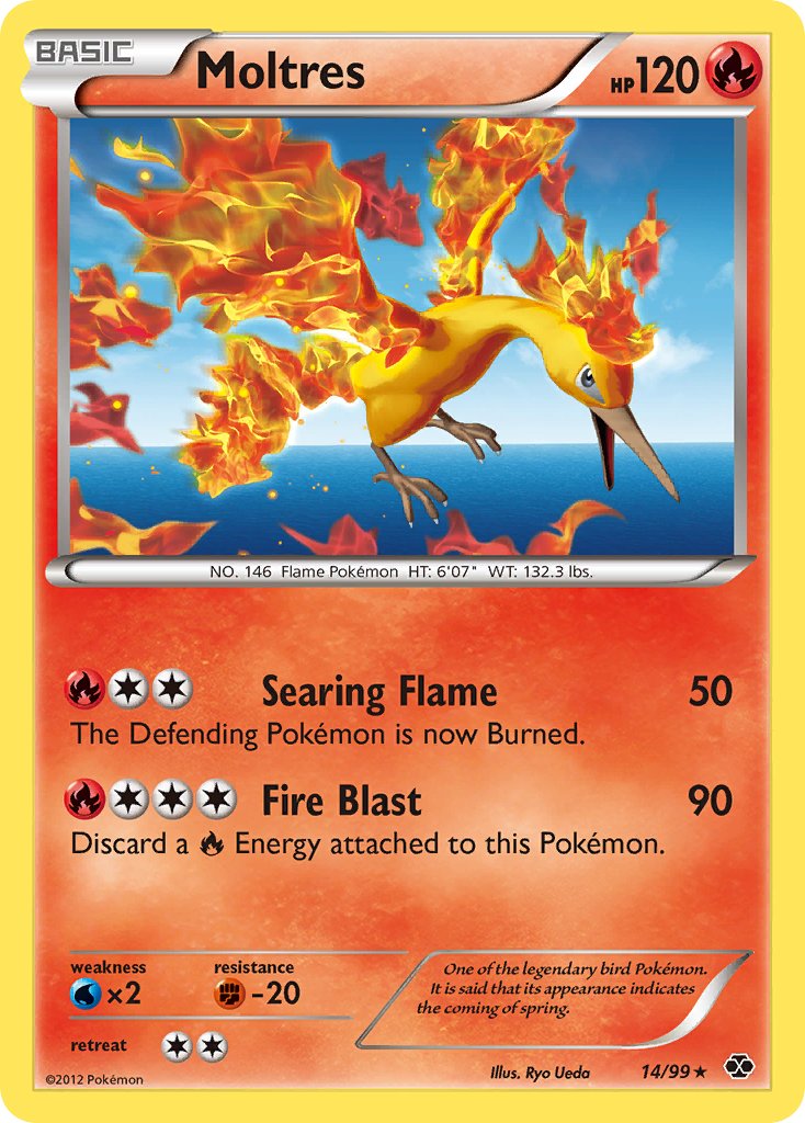 Moltres (14/99) (Blister Exclusive) [Black & White: Next Destinies] | RetroPlay Games