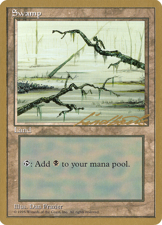 Swamp (ll371) (Leon Lindback) [Pro Tour Collector Set] | RetroPlay Games