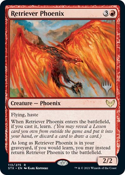 Retriever Phoenix (Promo Pack) [Strixhaven: School of Mages Promos] | RetroPlay Games