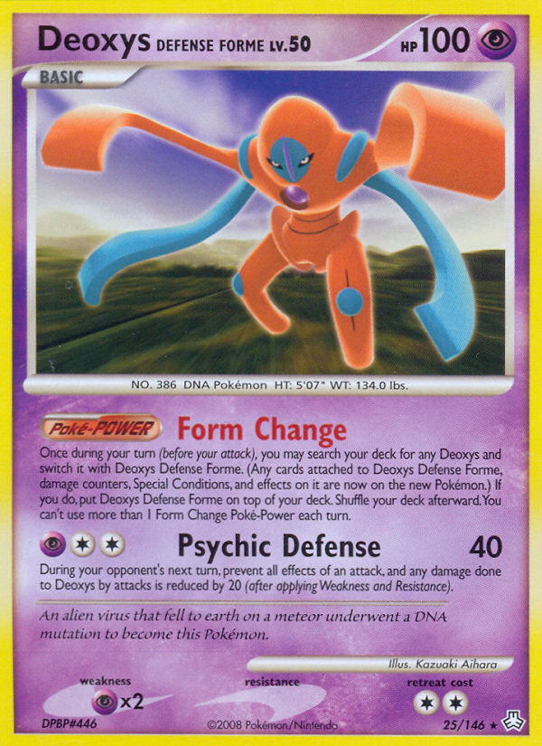 Deoxys Defense Forme (25/146) [Diamond & Pearl: Legends Awakened] | RetroPlay Games