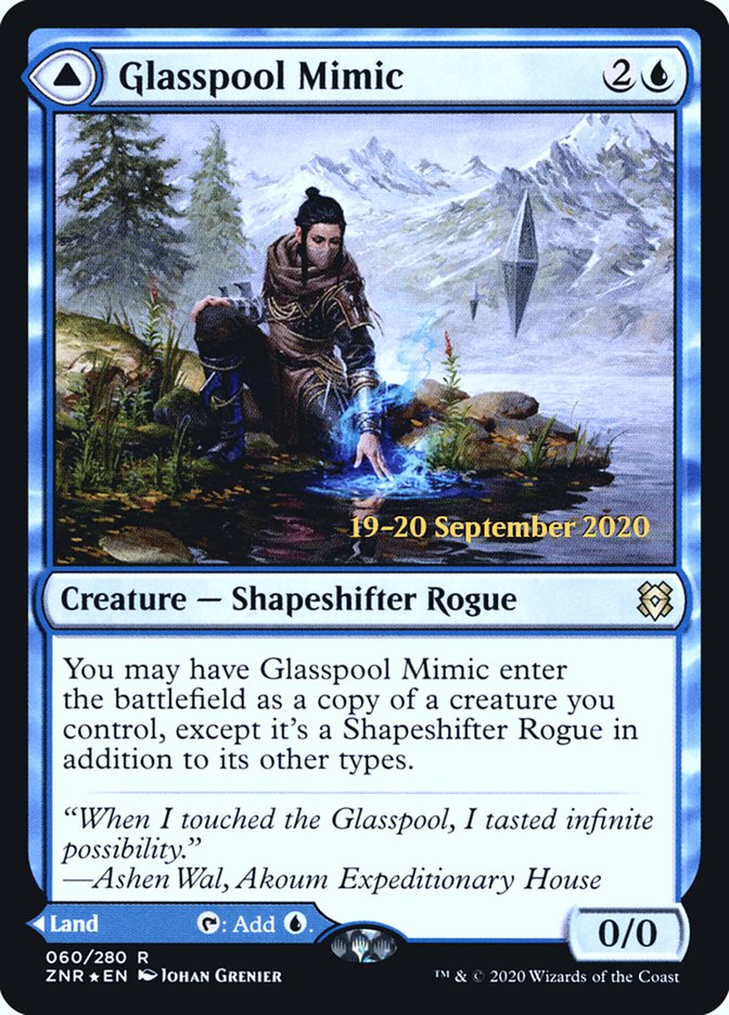 Glasspool Mimic // Glasspool Shore  [Zendikar Rising Prerelease Promos] | RetroPlay Games