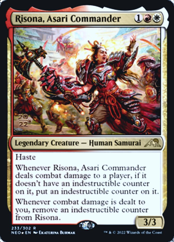 Risona, Asari Commander [Kamigawa: Neon Dynasty Prerelease Promos] | RetroPlay Games