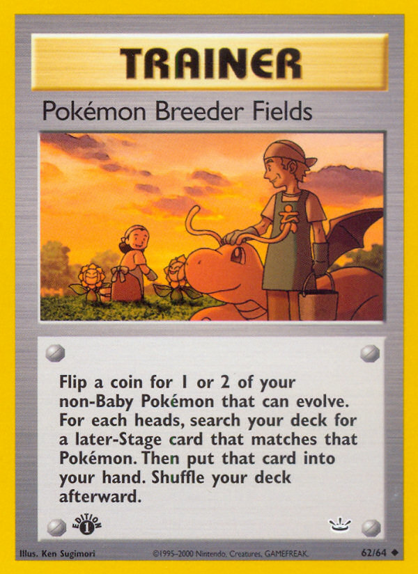 Pokemon Breeder Fields (62/64) [Neo Revelation 1st Edition] | RetroPlay Games