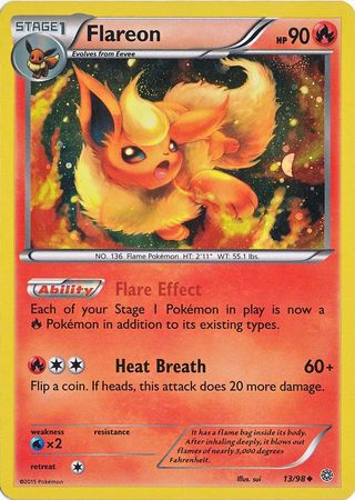 Flareon (13/98) (Cosmos Holo) [XY: Ancient Origins] | RetroPlay Games