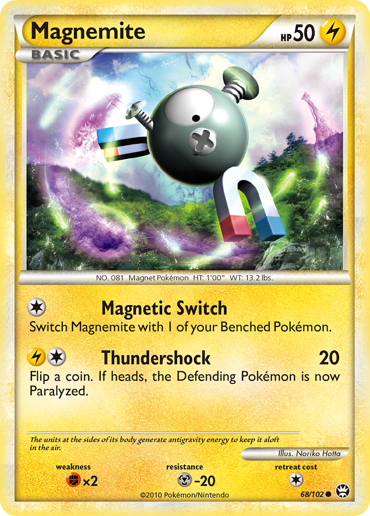 Magnemite (68/102) [HeartGold & SoulSilver: Triumphant] | RetroPlay Games