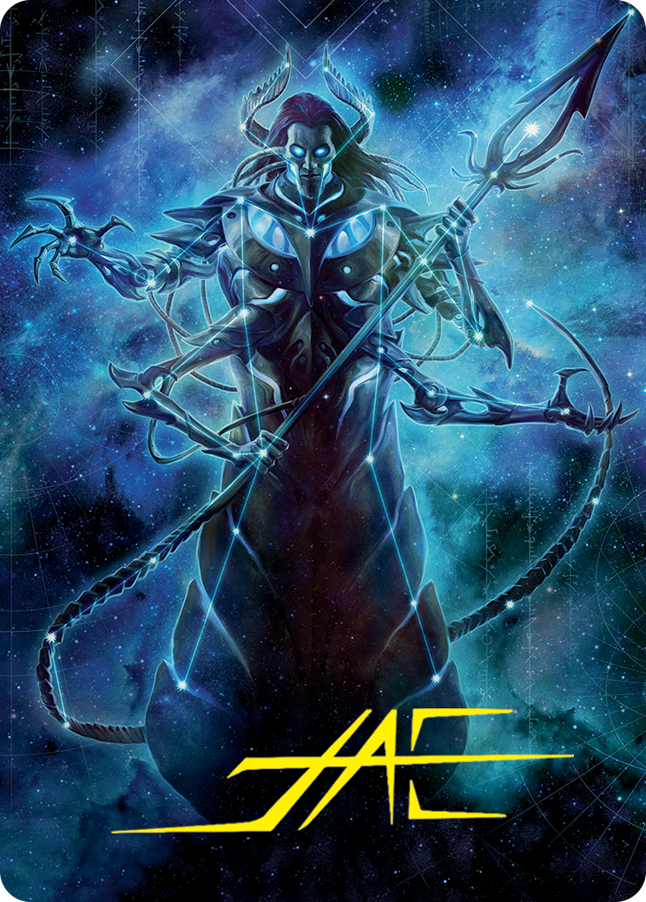 Heliod, the Warped Eclipse Art Card (Gold-Stamped Signature) [March of the Machine Art Series] | RetroPlay Games