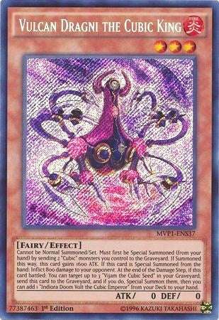 Vulcan Dragni the Cubic King [MVP1-ENS37] Secret Rare | RetroPlay Games