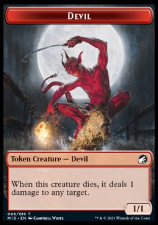 Devil Token [Innistrad: Midnight Hunt Tokens] | RetroPlay Games