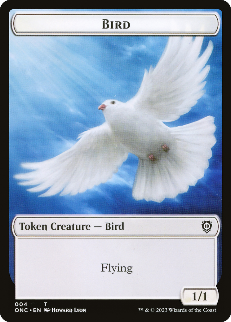 Bird // Cat Double-Sided Token [Phyrexia: All Will Be One Commander Tokens] | RetroPlay Games