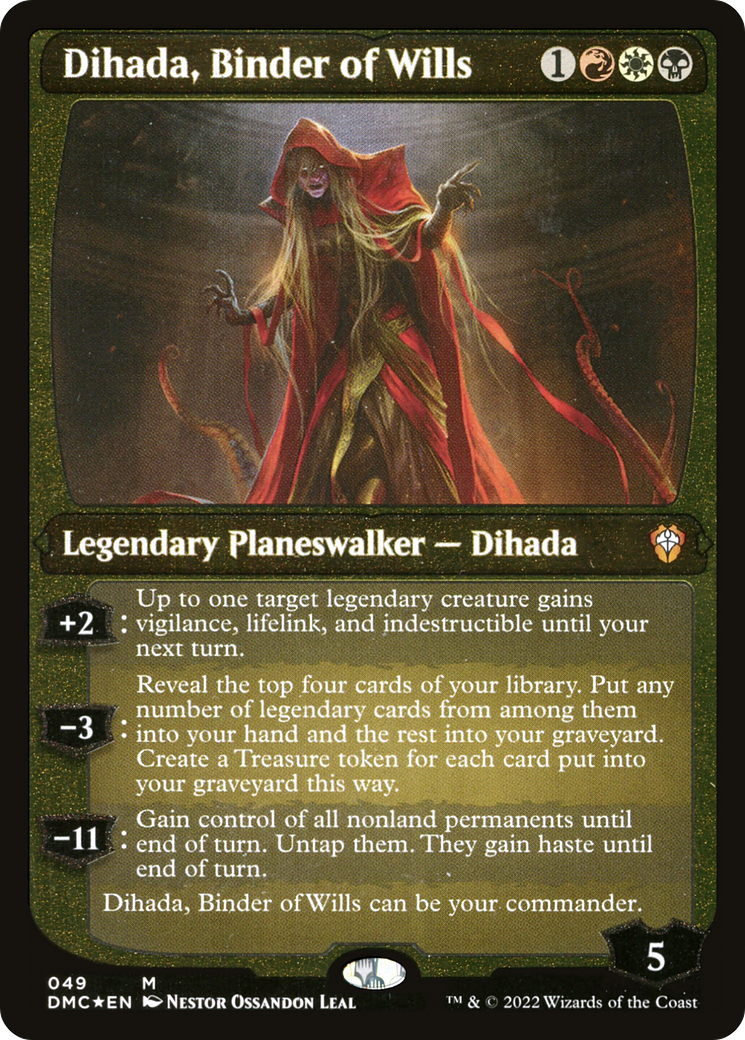 Dihada, Binder of Wills (Showcase Display Commander) [Dominaria United Commander] | RetroPlay Games