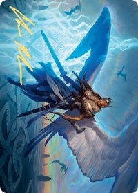 Righteous Valkyrie Art Card (Gold-Stamped Signature) [Kaldheim: Art Series] | RetroPlay Games